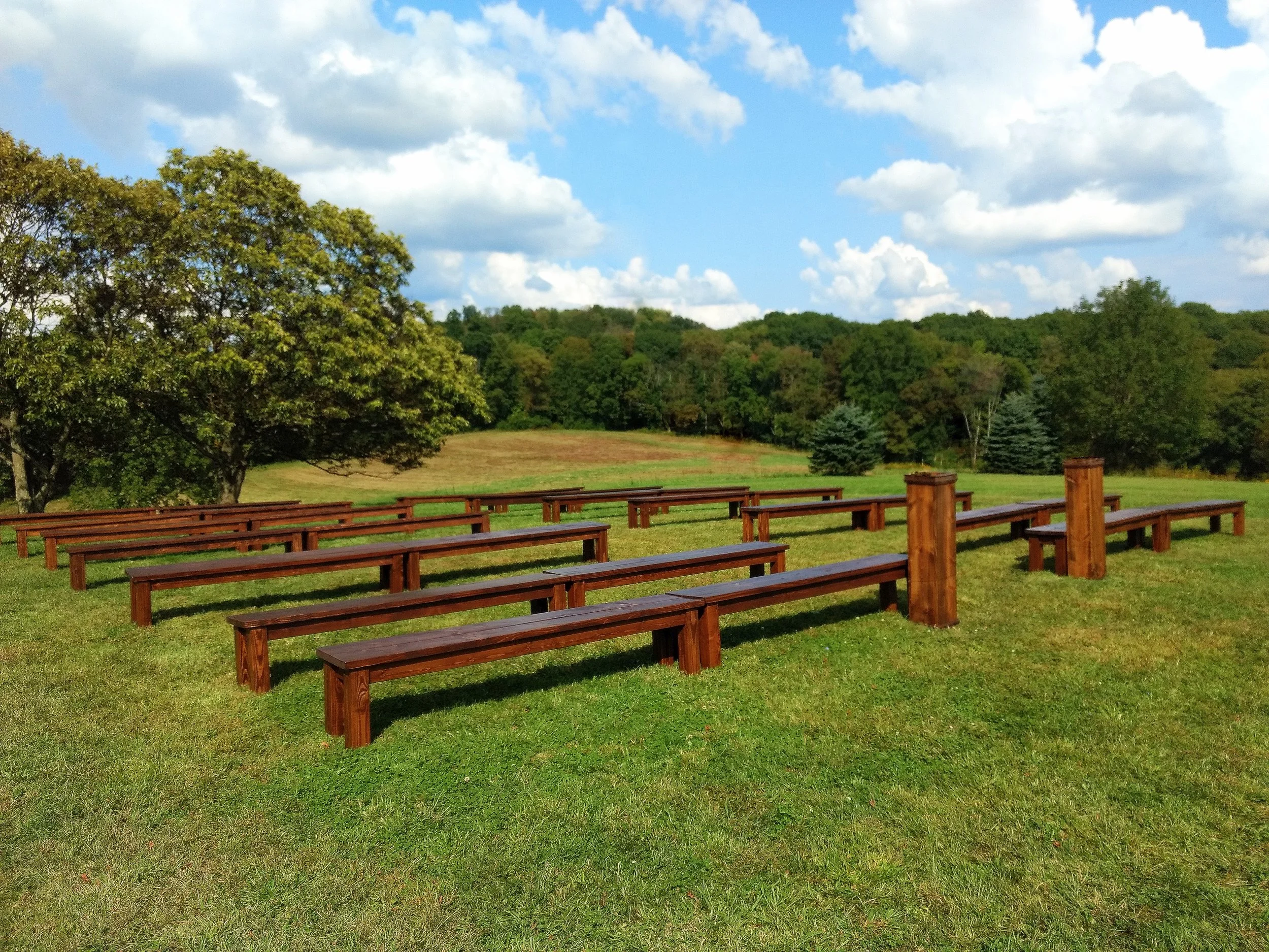 Wooden bench rentals near me sale